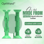 OptiWand 3 Pack Small Soft Contact Lens Removal & Insertion Tool - Silicone Rubber Soft Lens Applicator & Remover Device with Pincher End & Finger Grips - Safe & Easy on Eyes, Travel Size 1.75"