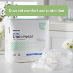 McKesson Ultra Adult Incontinence Underwear, [56 Count], Heavy Absorbency, XL, 58-68 in. Unisex Bladder Leak Protection, Pull-On Style with Tear-Away Sides, Postpartum and Incontinence Support