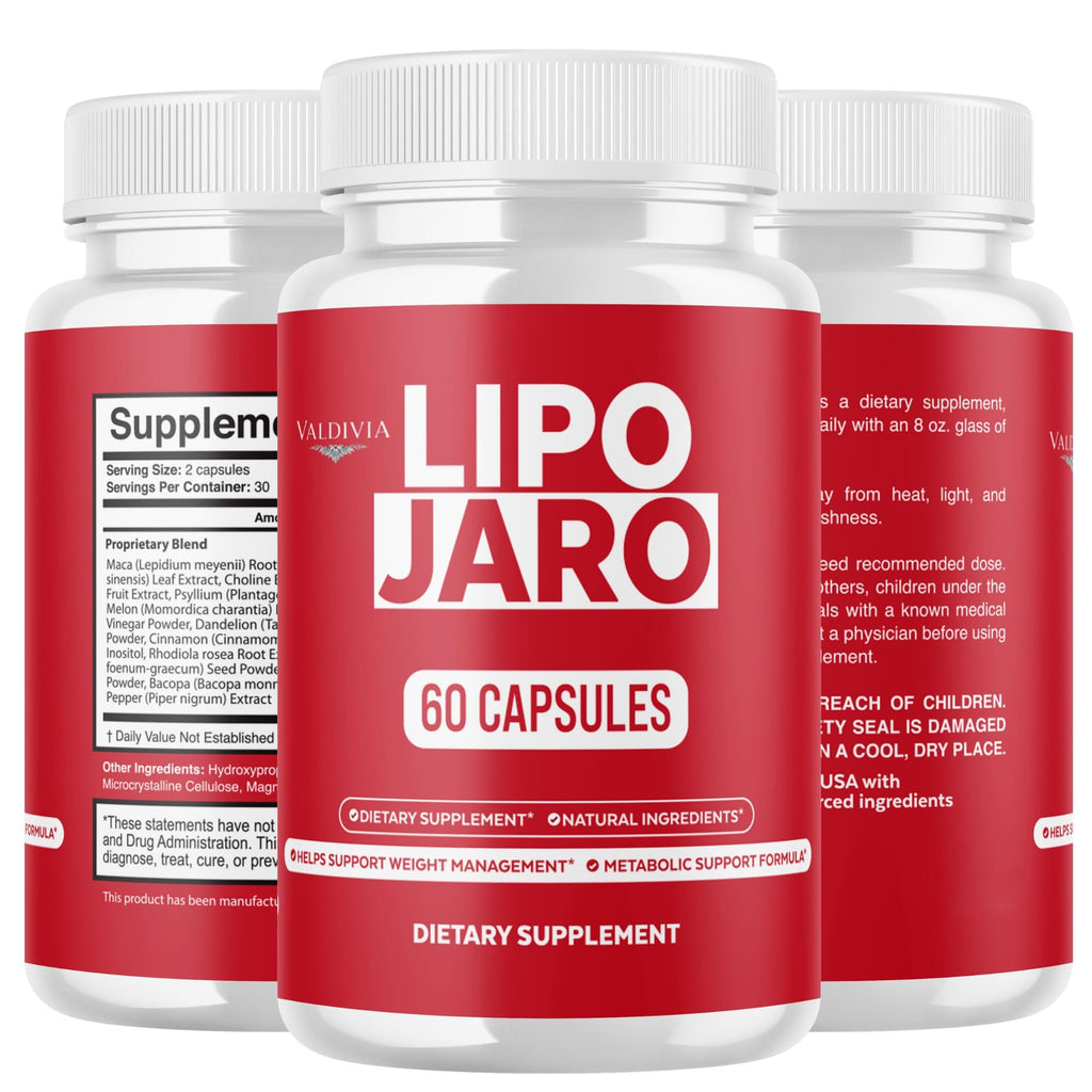(3 Pack) Lipojaro Capsules, Official Lipo Jaro with Natural Ingredients, Advanced Formula Health and Wellness Formula Vitamin, Max Strength Active Lifestyle Multivitamin Supplement (180 Capsules)