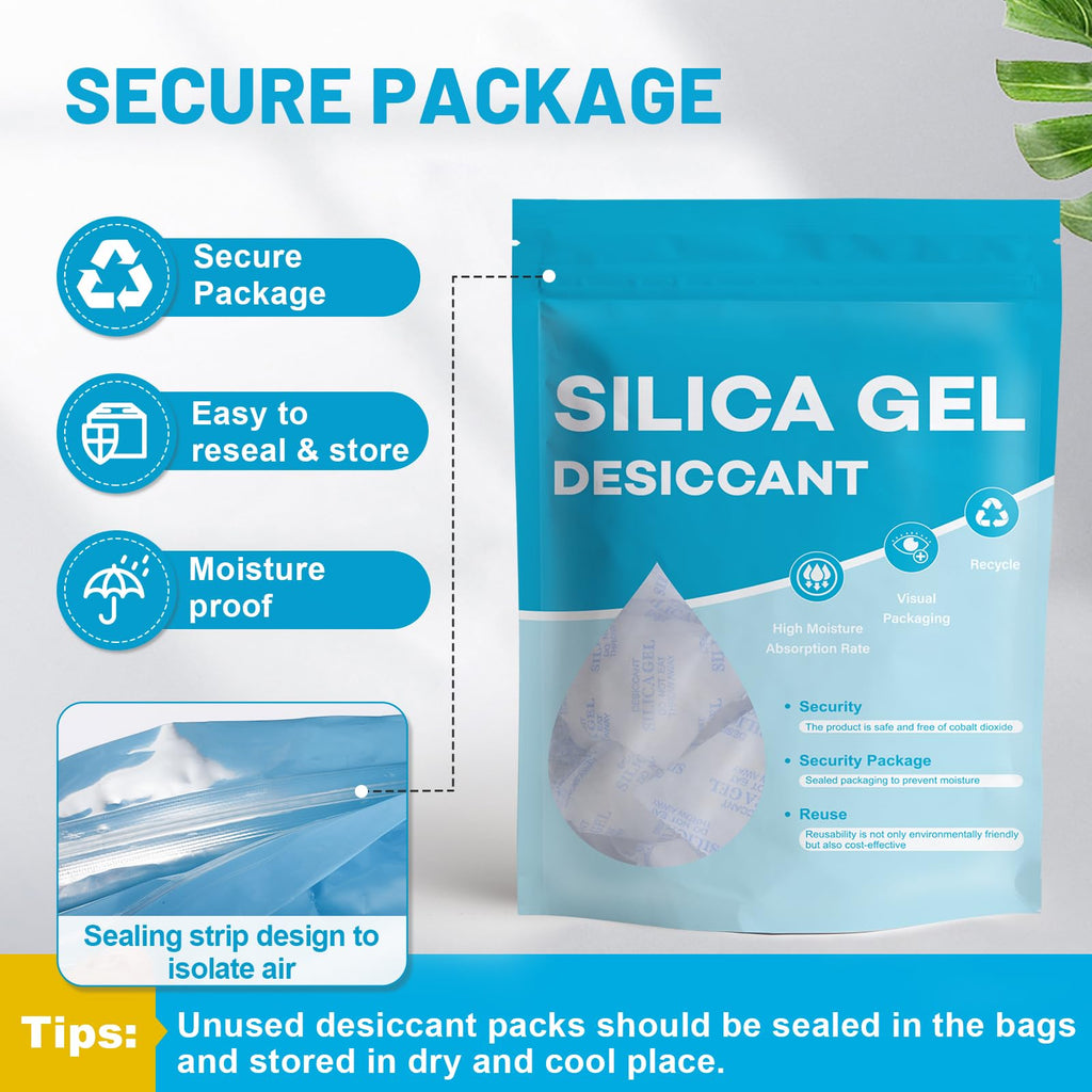 VOISEN 20 Gram 100 Pcs Color-Indicating Silica Gel Packets