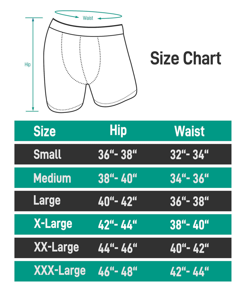 BEENIUBEE Incontinence Underwear for Men 150ML Absorbent Washable Reusable Heavy Flow Bladder Cotton Leak Proof Protective Boxer Briefs 5 Pack (Multicolor01, Large)