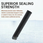 LaSyL 116mm Pre Roll Tubes - 100 Pcs, Waterproof Airtight Odor Sealing Smell Proof Container with Squeeze Pop Top, BPA Free, Black