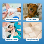 HCS Gauze Pads 2x2, Bulk - 8000ct, Non-Woven, Non-Sterile, 4-Ply - Highly Absorbent, Low-Linting Squares - Gauze Sponges, Small - Medical Supplies, Wound Care, First Aid, Surgical Use, Dental, Beauty