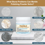 Marble Polishing Powder, Professional Touch-Up Etch Remover, Restore Shine Remove Water Stains Scratches Rings Etches for Marble Stone Granite Quartz Tile Floor Countertop Surfaces Polishing Care