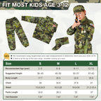 Metemot Army Costume for Boys, Halloween Soldier Military Costume for Kids