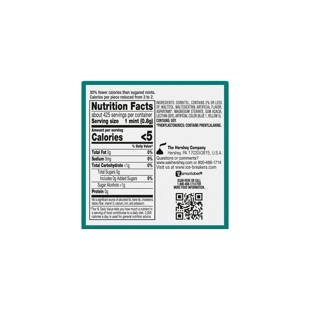 ICE BREAKERS Wintergreen Sugar Free Mints Tins, 1.5 oz (8 Count)