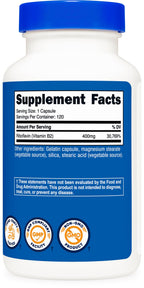 Nutricost Vitamin B2 (Riboflavin) 400mg, 120 Capsules - Gluten Free, Non-GMO