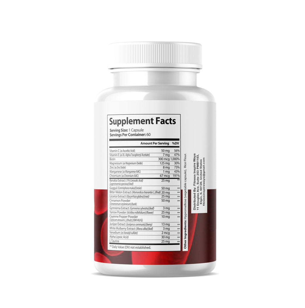 Fitness InspireWays Blood Pril Capsules, Official Blood PRIL Support Supplement Pills - All Natural Healthy Formula (60 Capsule)