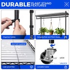 Barrina CX3 Plant Stand with Grow Light, 4-Tier, 108W, 35.4x13.8x70.9IN