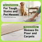 Creative Scents Multipurpose Enzyme Cleaner & Odor Remover | Super Concentrated for Floor, Carpet | Pet Urine Odor Eliminator | Enzymatic Cleaner for Cat Urine & Dog Poop | 1 Gallon - Lemon Breeze