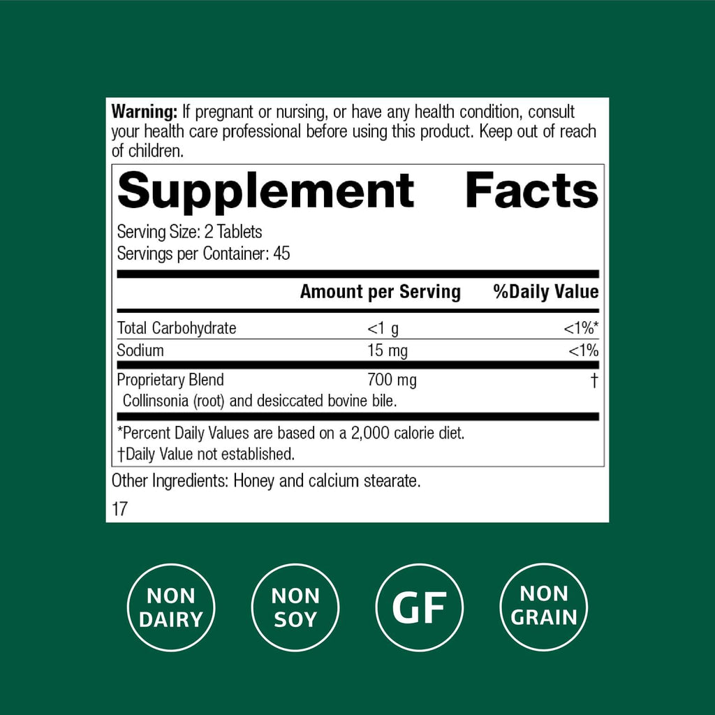 Standard Process Inc. Cholacol - Gallbladder Support Supplement - Fat Digestion Supplement for Digestive Health & Bile Support - Gluten-Free, Non-Dairy & Non-Soy - 90 Tablets