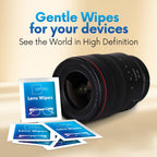 Screen Cleaner Wipes – Quick Dry, Streak-Free Screen Wipes for Electronics, Phones, Computers, Cameras, and All Lenses, Soft & Gentle, 300ct, Pre-Moistened & Individually Wrapped