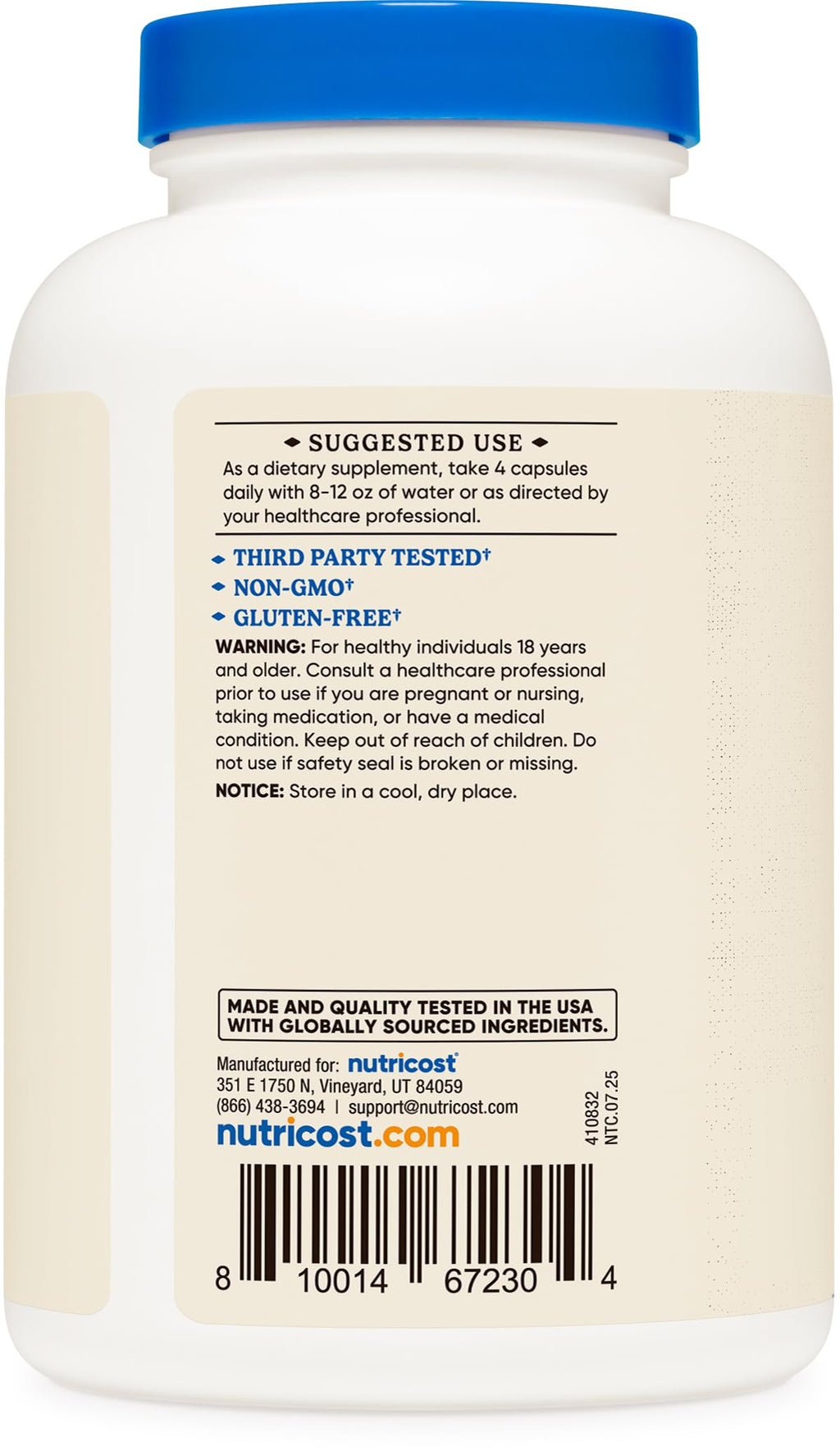 Nutricost Grass Fed Desiccated Beef Liver Capsules 3000mg Per Serv (750mg Per Cap), 240 Cap for 60 Servings - No Hormones, GMO and Gluten Free, Pasture-Raised, Free Range Beef