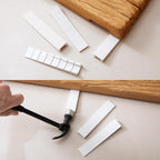 ZZJMCH 12 Pack White Multi Purpose Furniture Plastic Shims for Leveling Extreme Weight Capacity Wedges Easy to Snap Cut-to-fit Size Leveler for Toilet Shims, Doors, Windows, Sheds, Table