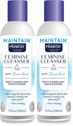 Monistat Boric Acid Feminine Wash, Fragrance-Free Intimate Wash for Women with Gentle pH-Balanced Formula, 10 Fl Oz (Pack of 2)