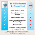 Legendairy Milk Hair Growth Vitamins for Women - Biotin for Hair Growth with Collagen & Lustriva, Hair Loss Products & Supplements for Thinning, Thicker, Fuller, Stronger Skin & Nails, Mane Event™