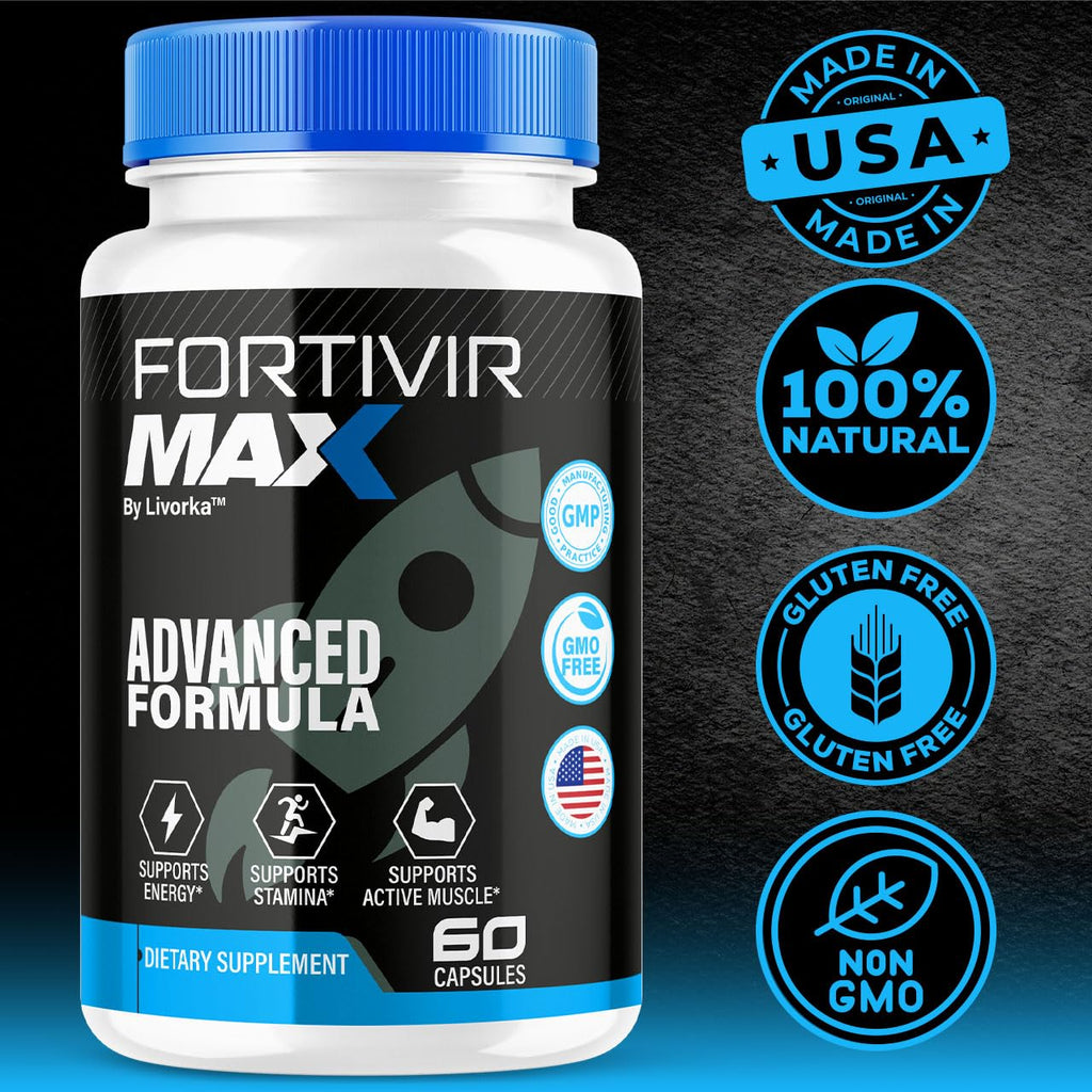 (2 Pack) Fortivir Max Capsule - Fortivir Max Advanced Formula Pills - Maximum Strength, FortivirMax All Natural Premium Support for Overall Health and Wellness Reviews, 120 Capsules for 2 Months