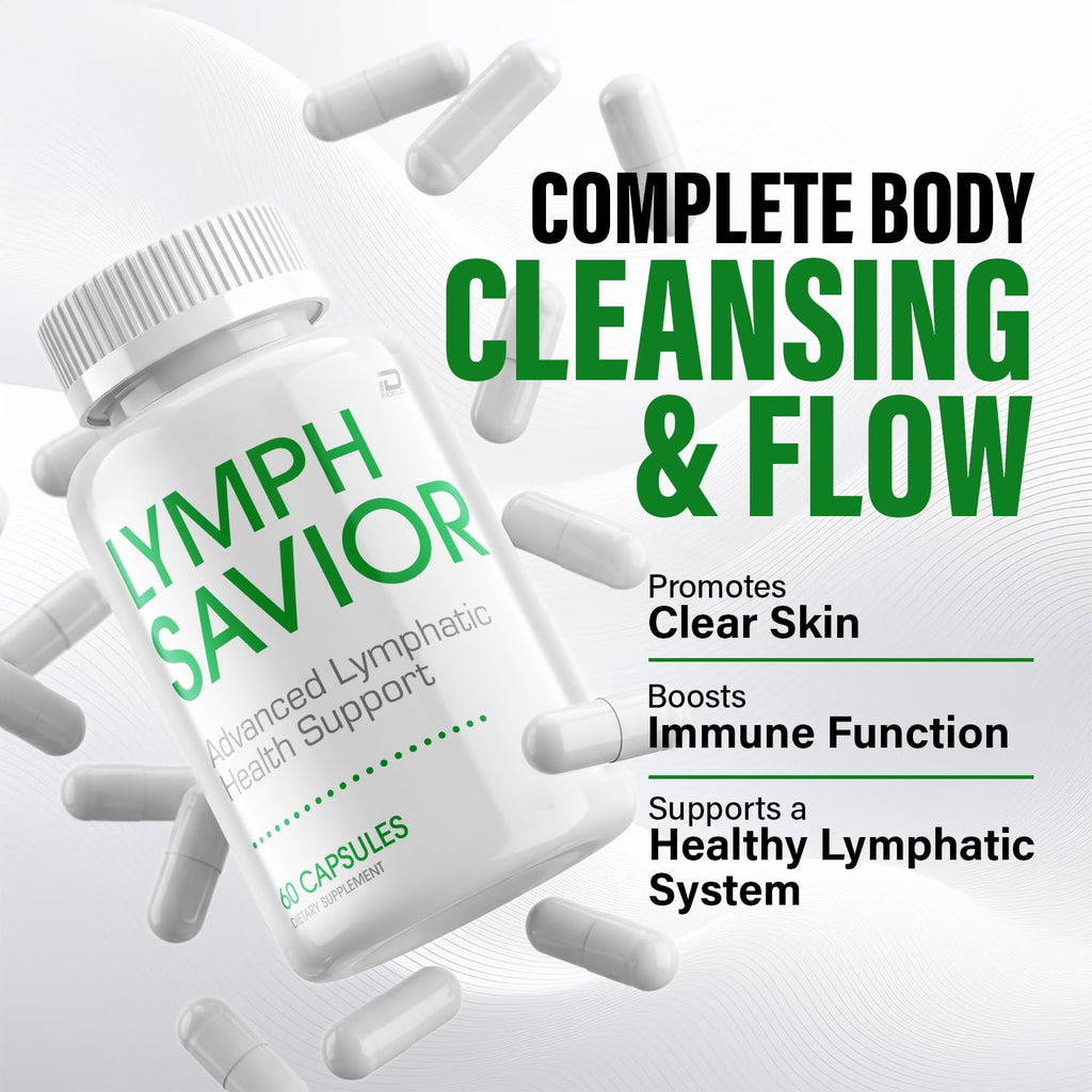 Lymph Savior Capsules – LymphSavior Pills Advanced Formula Natural Ingredients, Reviews - 5 Pack - 300 Capsules