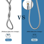 BRIGHT SHOWERS Shower Hose For Hand Held Shower Heads, 96 Inches Cord Extra Long Stainless Steel Hand Shower Hose, Ultra-Flexible Replacement Part with Brass Insert, Chrome