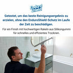 Professional Squeegee - Premium Quality Silicone Rubber Blades with Ergonomic Handle for Streak-Free Cleaning - Perfect for Windows, Shower Doors, and Railings