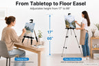 RRFTOK Easel Stand for Painting and Sign, Adjustable 17-66 Inch