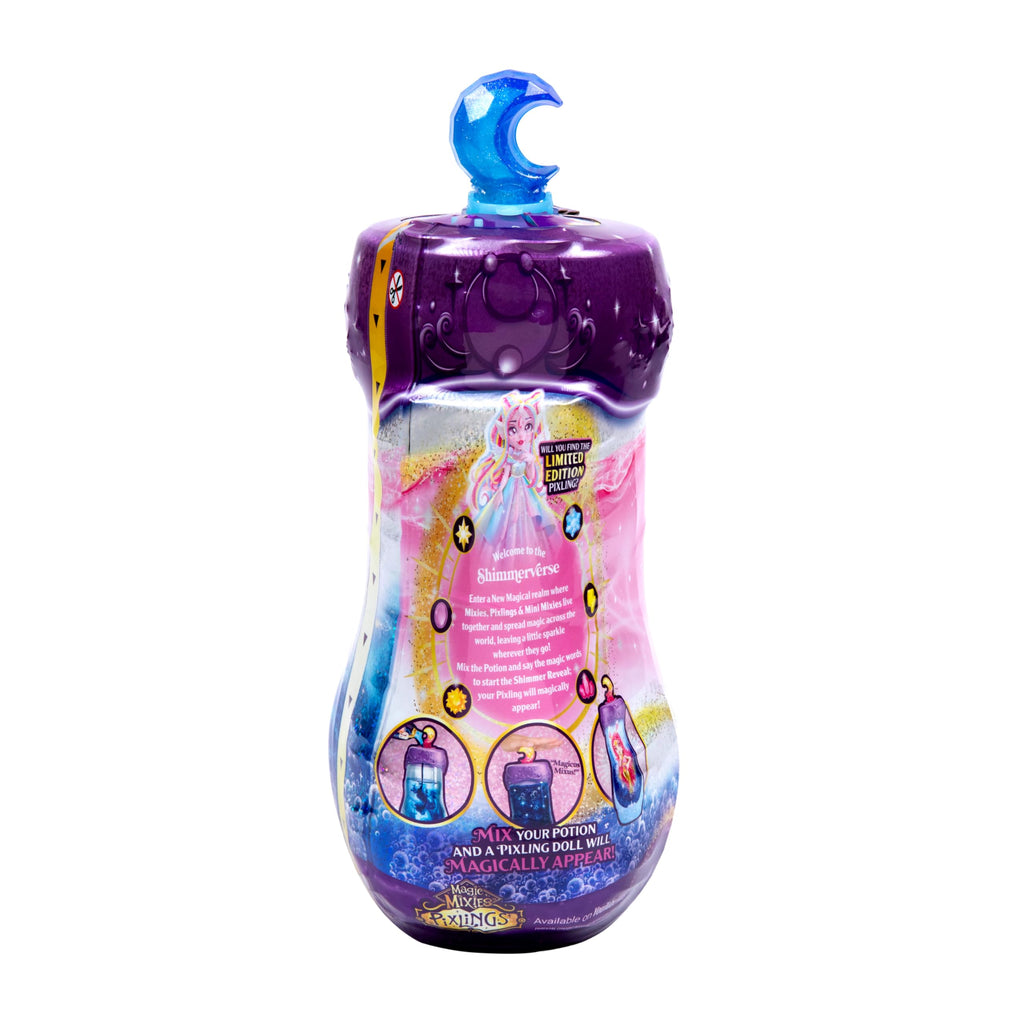 Magic Mixies Pixlings Shimmerverse Series, Create & Mix Magic Potion to Magically Reveal Marena The Ice Mermaid, This Beautiful 6.5" Shimmerverse Pixling Fashion Doll Appears Inside The Potion Bottle