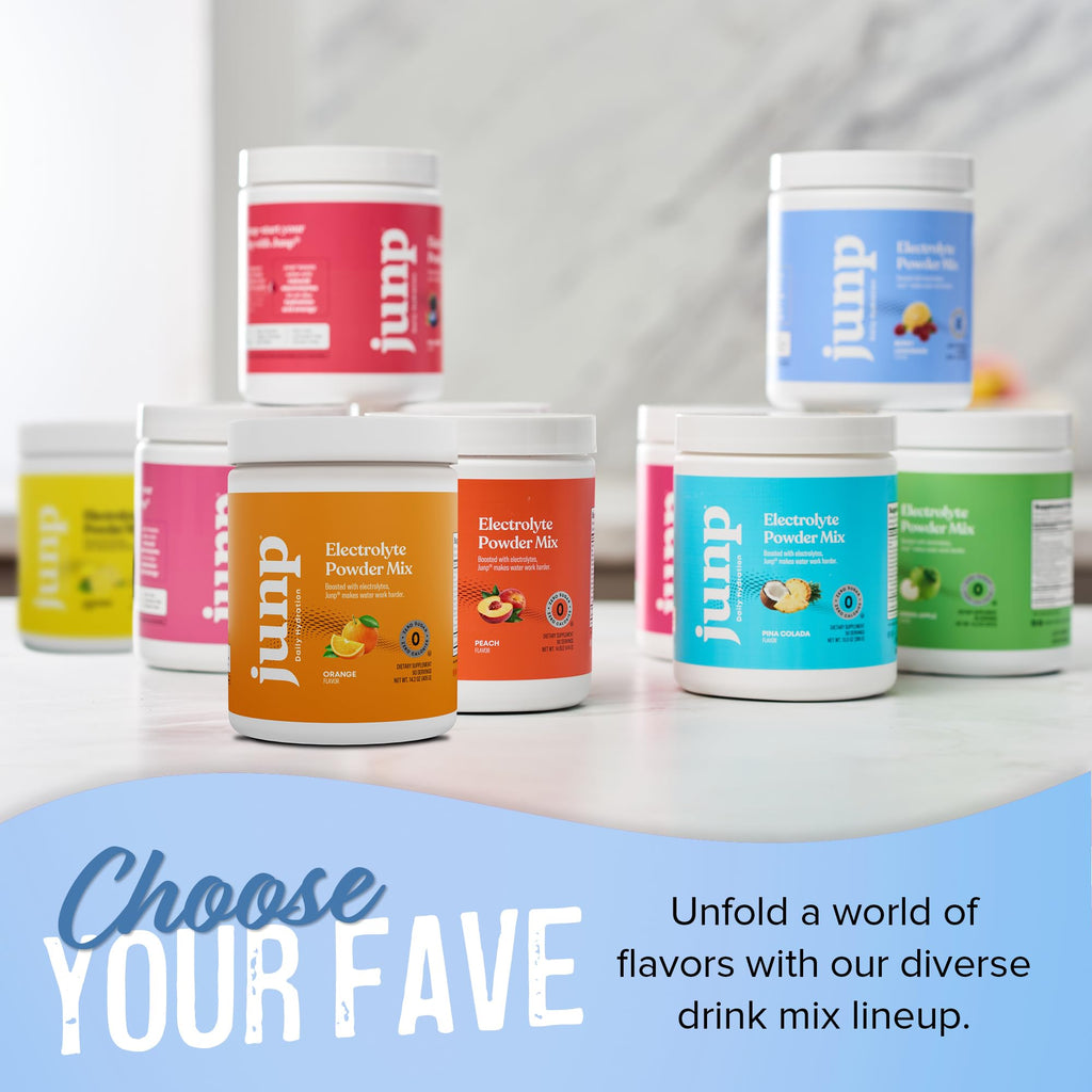 JUNP Electrolytes Powder No Sugar No Carbs - Exotic Tropical Dragonfruit Limeade Drink Mix - Potassium & Salt Electrolyte Hydration Powder Zero Calorie Sugar Free Electrolyte Powder, 180 Servings