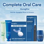 Auraglow Teeth Whitening Kit, LED Accelerator Light, 35% Carbamide Peroxide Teeth Whitening Gel, 20+ Whitening Treatments, Whitens up to 10 Shades in 7 Days