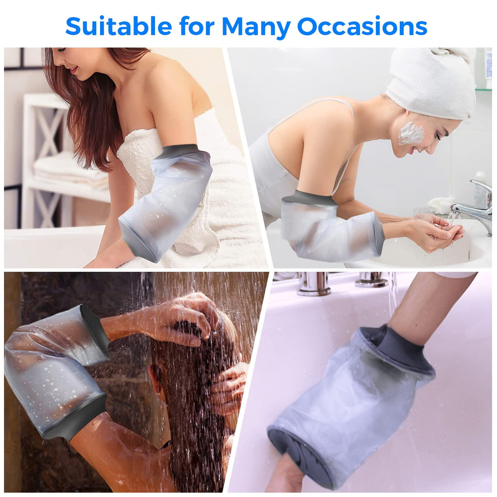PICC Line Shower Cover, PICC Line Covers for Upper Arm, Reusable IV&PICC Line Sleeve, Waterproof Cast Covers for Shower Arm Sleeve Protector for Chemotherapy Broken Elbow Bandage Dressing Wound