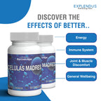 Celulas Madres- Stem Cell Supplement for Anti-Aging & Longevity, Non-GMO, Gluten-Free, Vegetarian Capsules, 60 Count (4)