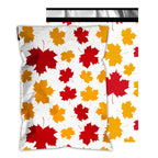 Poly Mailers 14.5x19 Inch 50 Pcs - Maple Leaf printed Shipping Bags, 2.4mil Thickness, Waterproof and Tear Resistant Mailing Envelopes, Self-Sealing Packaging Bags for Small Business