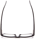 Foster Grant Men's Brandon Rectangular Reading Glasses, Shiny Black/Transparent, 50 Mm US