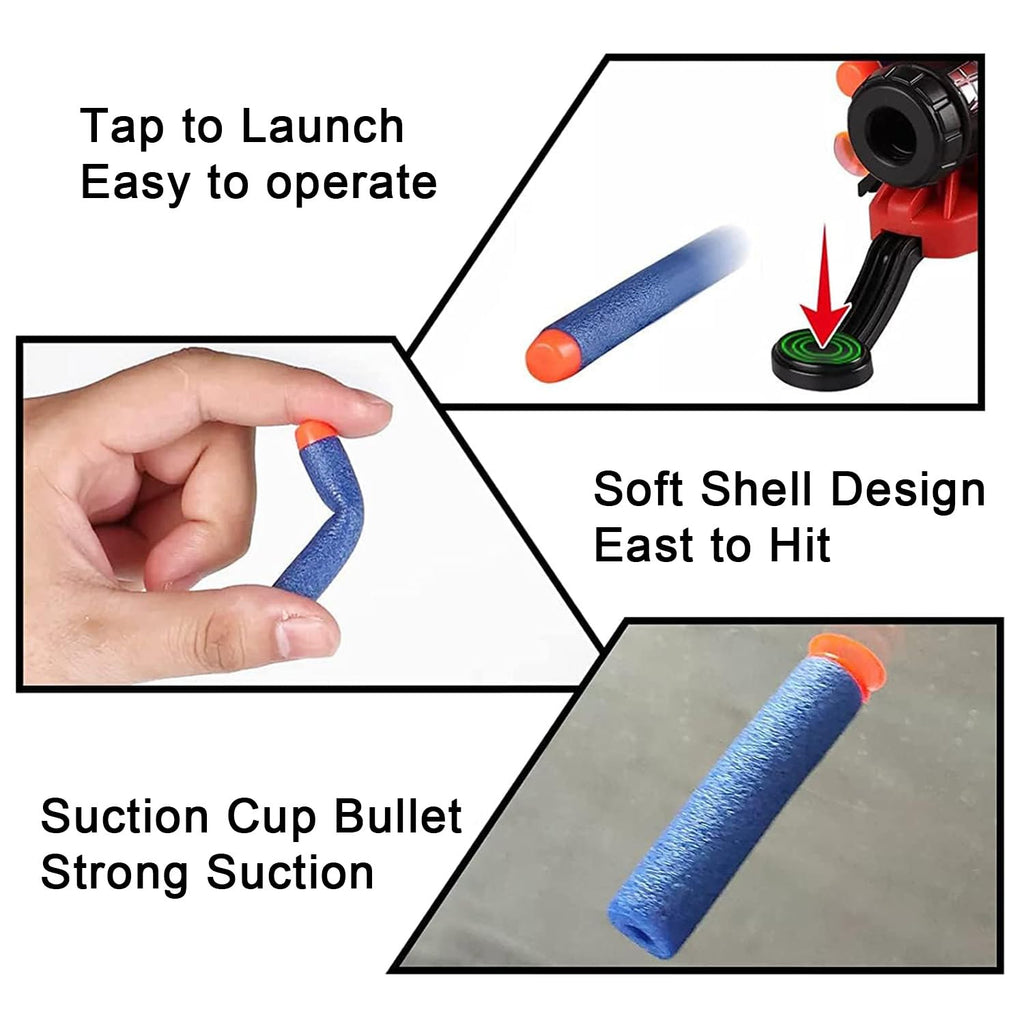 Set of 2 Spider Web Shooter Wrist Launcher Gloves - Halloween Decorations