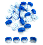 50Pcs 3 Way Wire Connectors,Waterproof Electrical 314-BOX Self-Stripping Pigtail Connectors for 22-14 AWG Cables