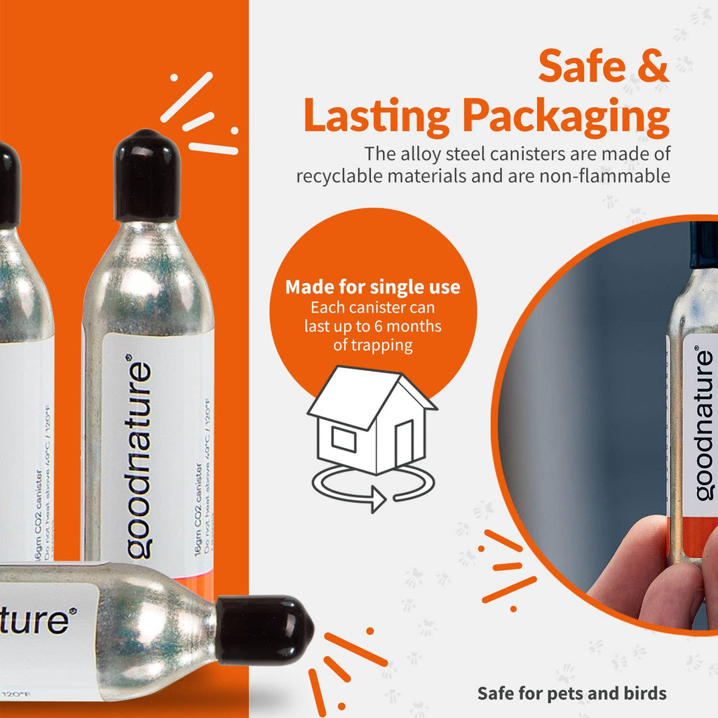 Goodnature A24 CO₂ Canister for A24 Rat & Mouse Trap (5-Pack)