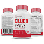 (3 Pack) Gluco Revive Pills 688MG Glyco Support Premium Formula Gluorevive Glycogen Support Formulated Hawthorne Hibiscus Garlic Juniper Powder Olive Forskolin Green Tea Extract 180 Capsules