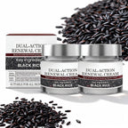 Keratin Erase Dual-Action Renewal Cream – Black & White Rice Soothing Repair Cream, Hydrating Body Serum for Smoother-Looking Skin, Suitable for All Skin Types (2 Pack)