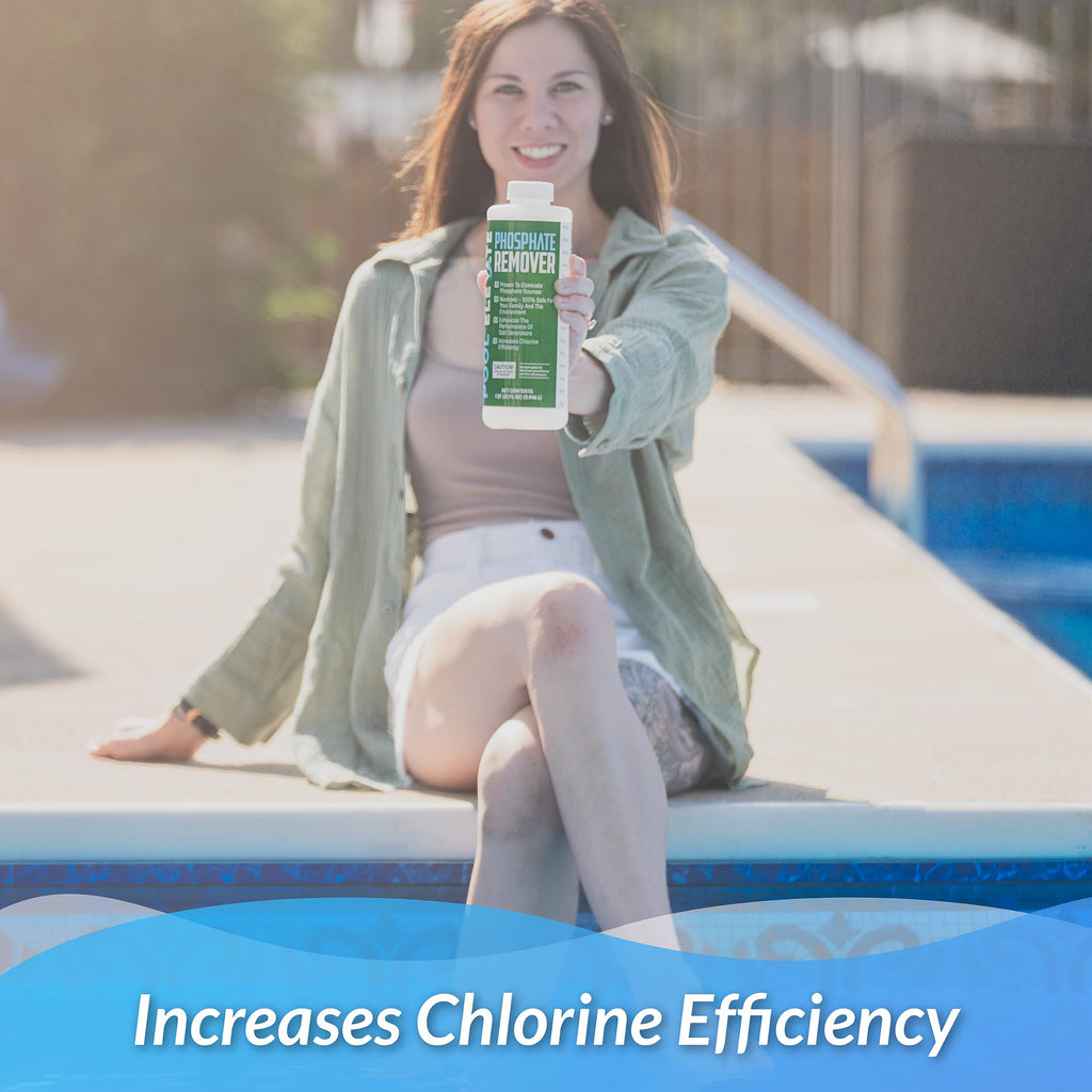 Pool Elevate Phosphate Remover - Maintain Crystal Clear Water, Enhance Pool Water Quality for Above and Inground Pools, Safe for Your Pool and Equipment. 32 oz