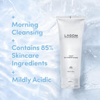 LAGOM Cellup Gel To Water Cleanser, Gentle Morning Face Wash with Hydrating Aqualicia, Non-Foaming Jelly Texture for Daily Use, low-irritation,K-Skincare 5.74 Fl Oz