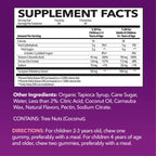 Elderberry Gummies for Kids with Zinc and Vitamin C - Immune Support Supplement for Children - 60 Count, Vegan, Berry Flavor - Convenient Daily Defense with Antioxidants and Essential Nutrients