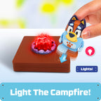 Tile Town Bluey Heeler Camper Magnetic Tile Set with Bluey and Bandit Figures, Magnetic Building Set, Interactive Construction Toy, Safe and Creative Magnet Tiles, Buildable Tile Sets for Kids 3+