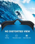 ZIONOR Swim Goggles, Upgraded G1 Polarized Swimming Goggles Anti-fog for Adult Men Women A0 (Polarized + Mirror Gold)