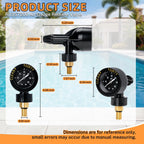 R0357200 Air Gauge Release Valve Assembly, Compatible with Jandy and Zodiac CV, CL, DEV, DEL, JS Series Pool and Spa Cartridge Filters