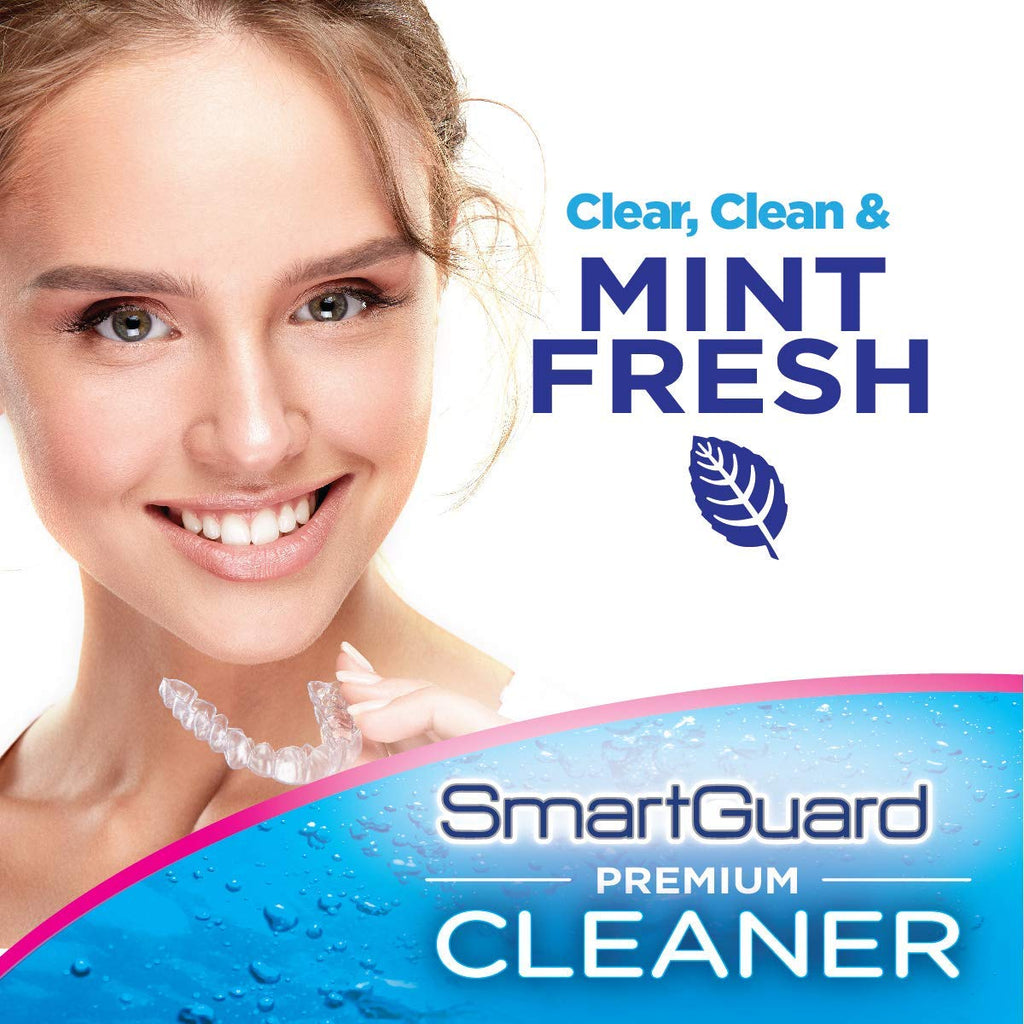 SmartGuard Dental Guard Night Guard for Clenching, Bruxism, and Grinding Dentist Designed Includes 2 Guards, 1 Travel Case, and a 60-Day Supply of Premium Cleaning Crystals