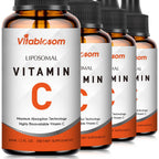 Vitablosom Liposomal Vitamin C 2000mg Liquid for Adults, High Absorption VIT C, Maximize Vitamin C, Immune System & Antioxidant Support, 60ML (4 Bottle)