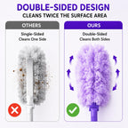 Macroto 30 Count 360°Heavy Duty Duster Refills(for Swiffer), Multisurface Duster Refills Only, Unscented Disposable for Cleaning with 4X Microfibers for Electronics, Furniture, Blinds, Ceiling Fans
