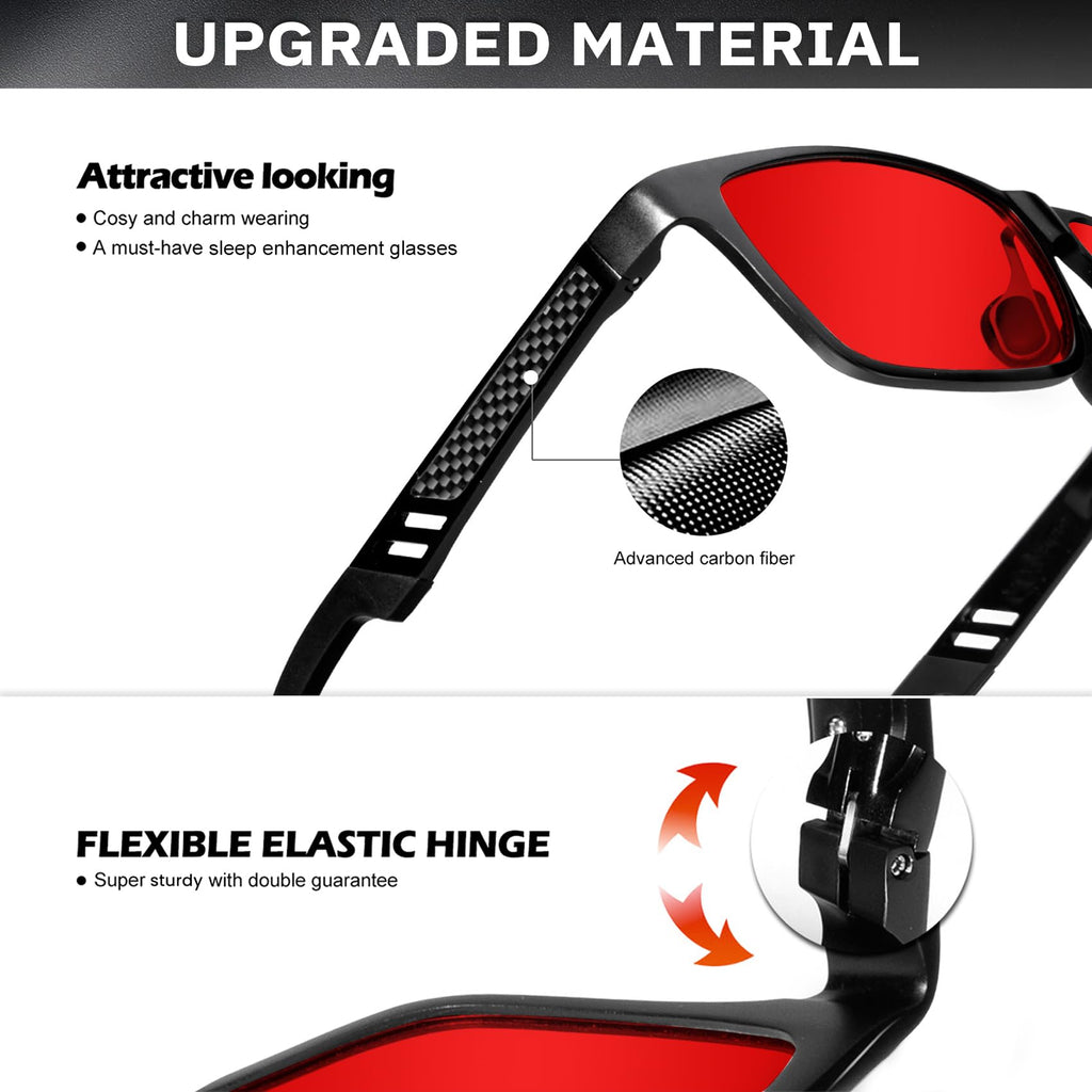 ANYLUV Blue Light Blocking Glasses Men Computer Gaming Glasses Lightweight Al-Mg Metal Anti Eyestrain Eye Protection