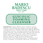 Mario Badescu Glycolic Foaming Cleanser for All Skin Types| Exfoliating Face Wash with Glycolic Acid & Aloe Vera| Visibly Evens Skin Tone & Texture | 6 Fl Oz (Pack of 1)