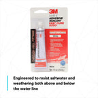 3M Marine Adhesive Sealant 5200FC, Fast Cure, White, 1 oz Tube