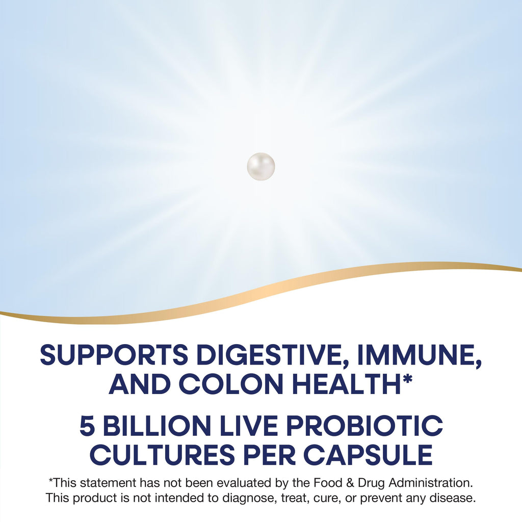 Nature's Way Pearls Max Potency Probiotic for Men and Women, Supports Digestive, Immune, Colon Health*, 5 Billion Live Cultures, No Refrigeration Required, 30 Softgels